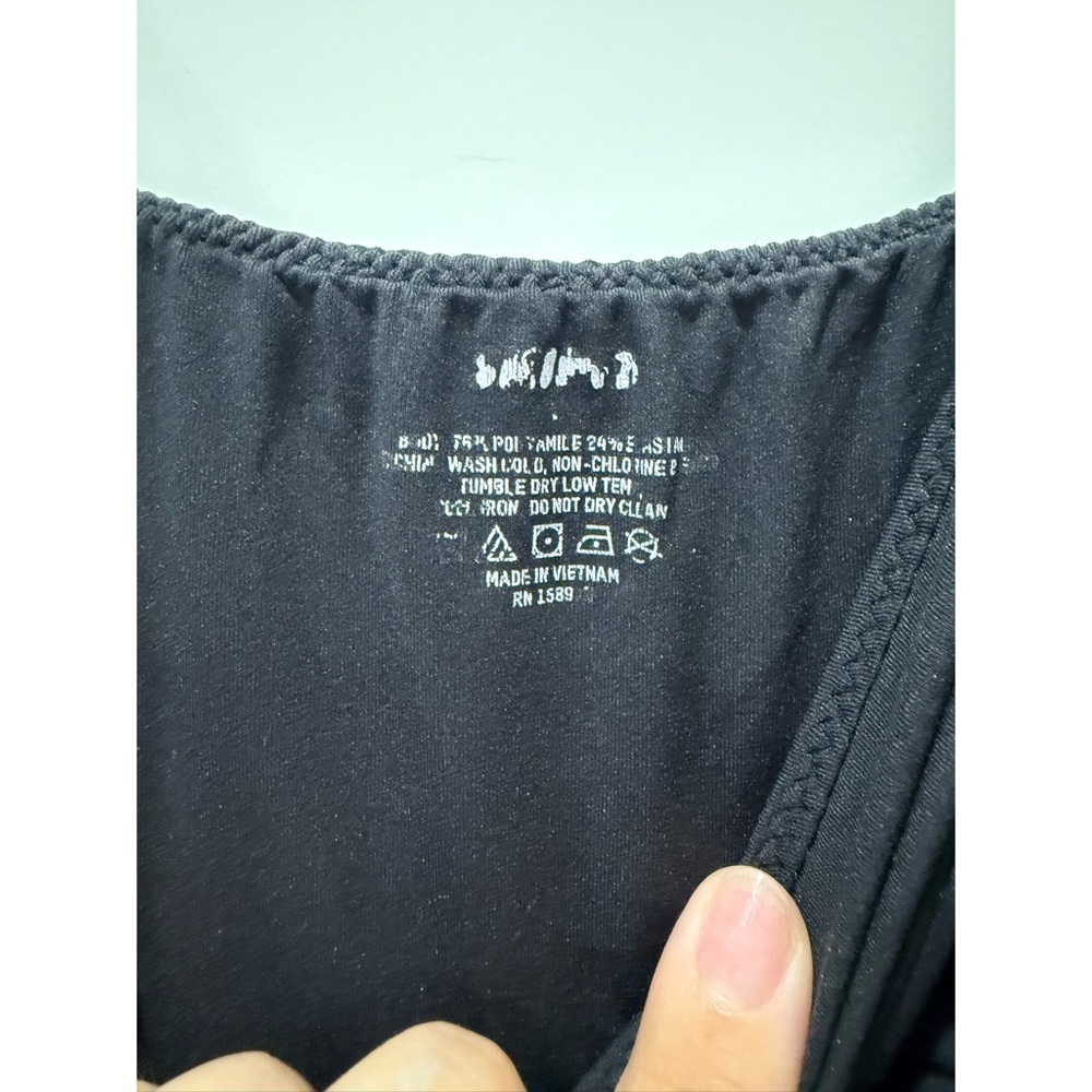 😍SKIMS! Elegant Black Maxi Slip Dress Size Large - Picture 5 of 6